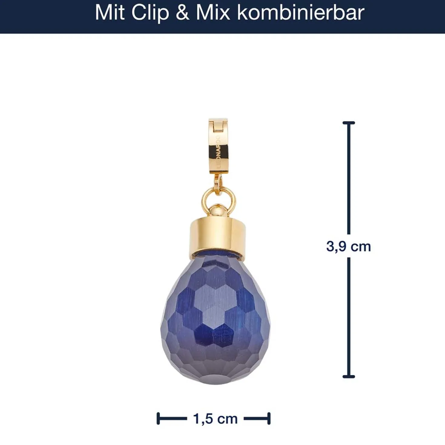 Anhänger BILOU Clip & Mix gold