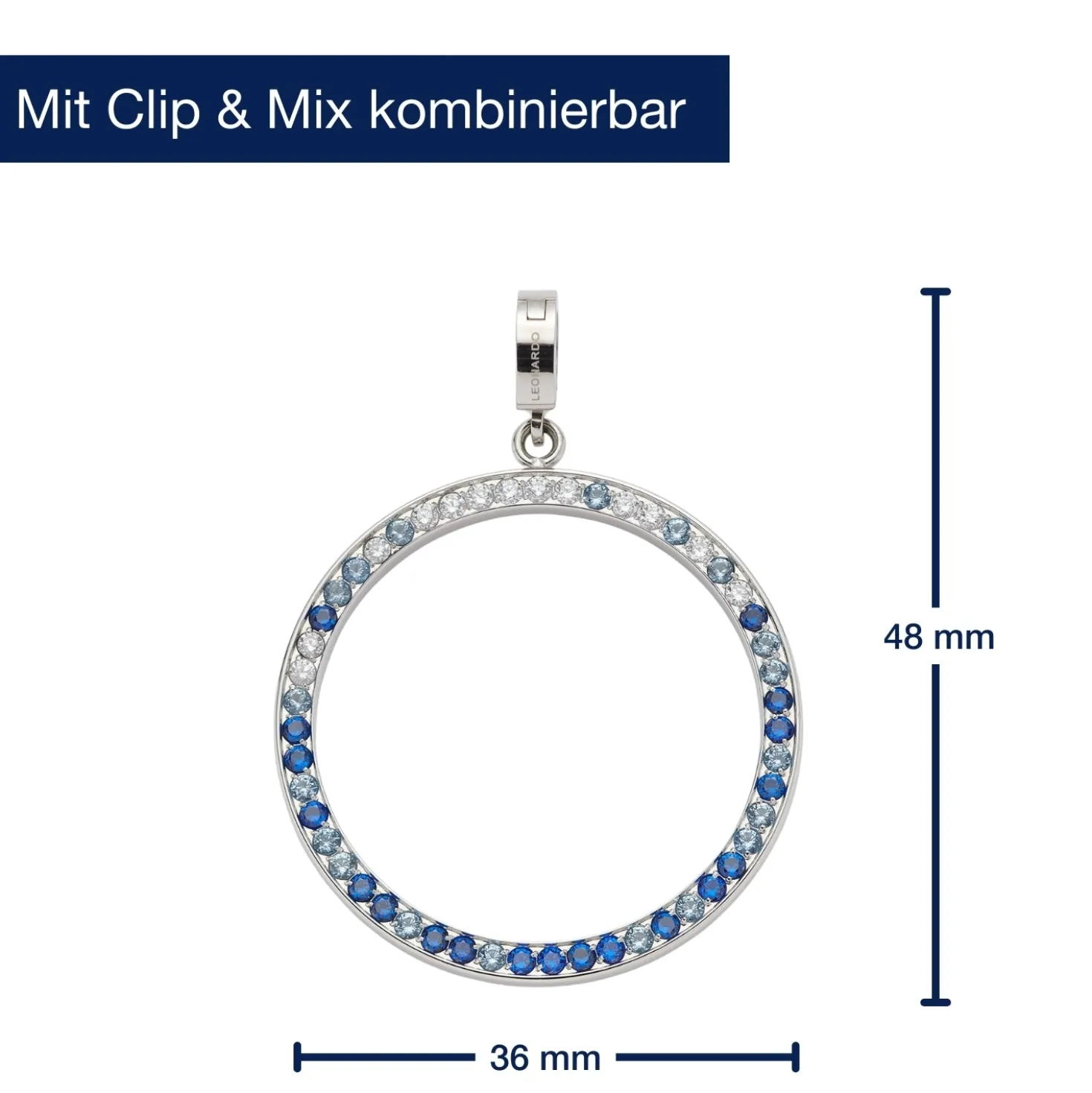 Anhänger CLARENCE blue Clip & Mix