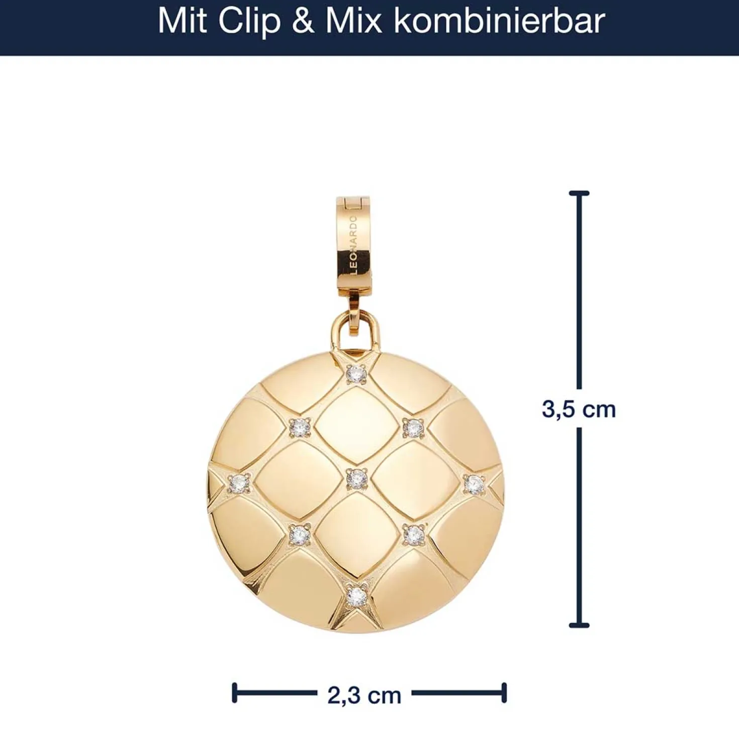 Anhänger COCOBELLO Clip & Mix gold
