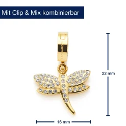 Anhänger ELISABETH Clip & Mix gold