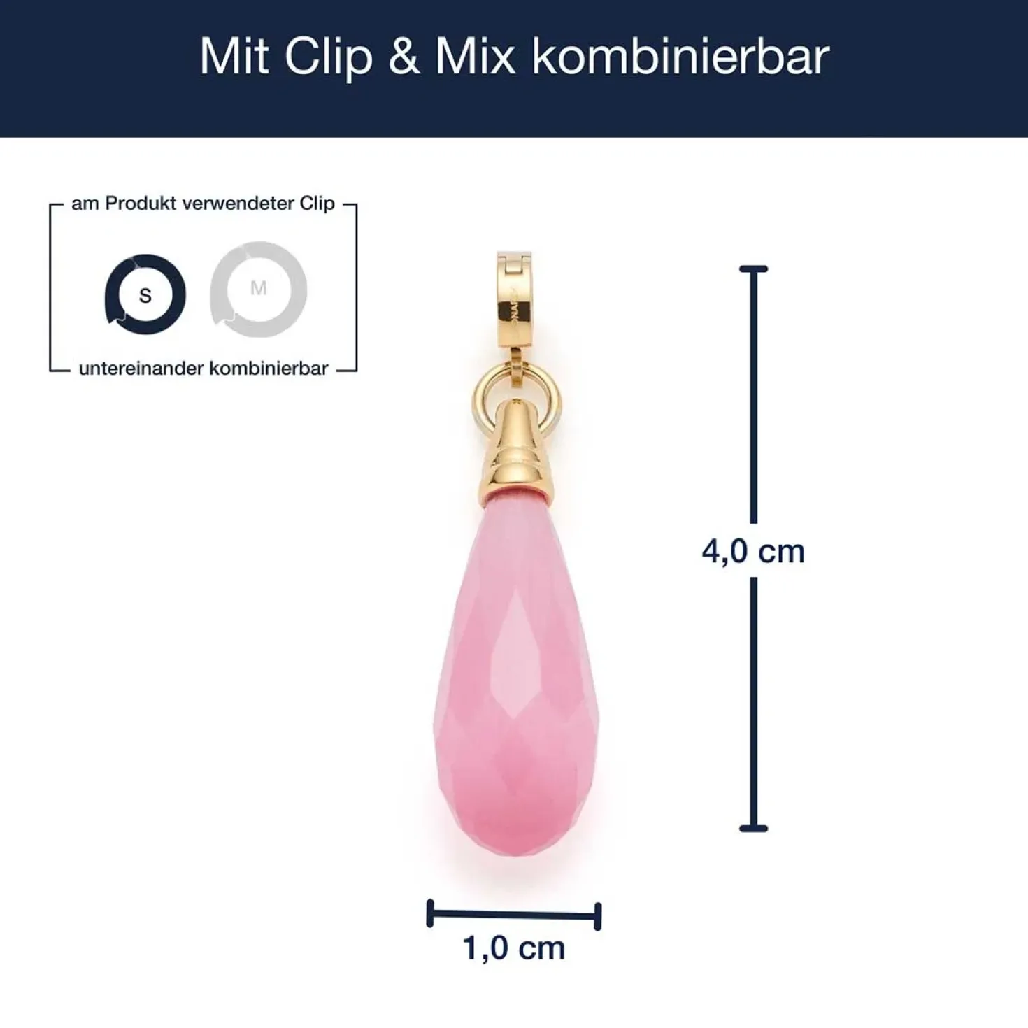 Anhänger FRISCO gold Clip & Mix