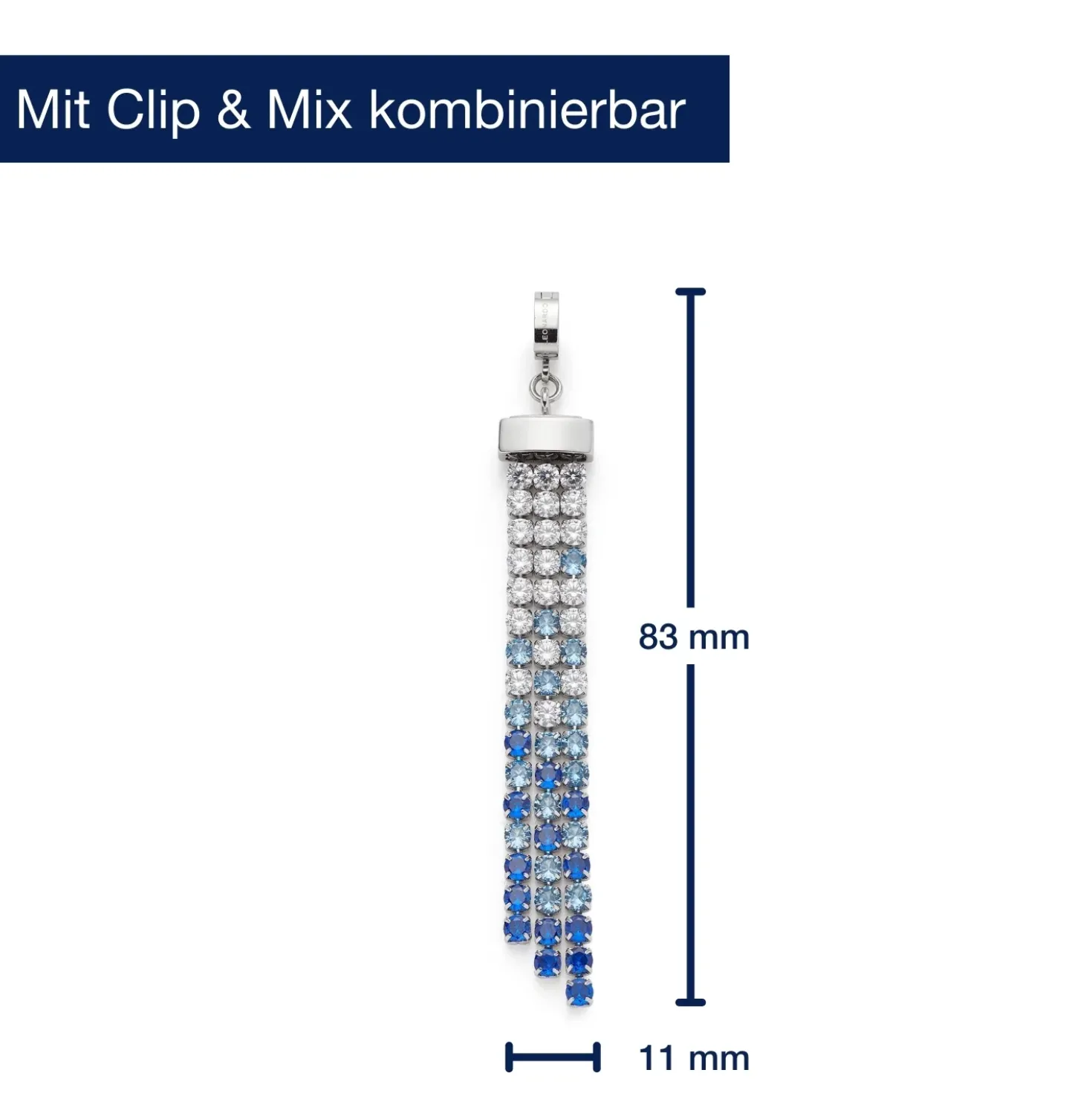 Anhänger MARY-ANN blue Clip & Mix
