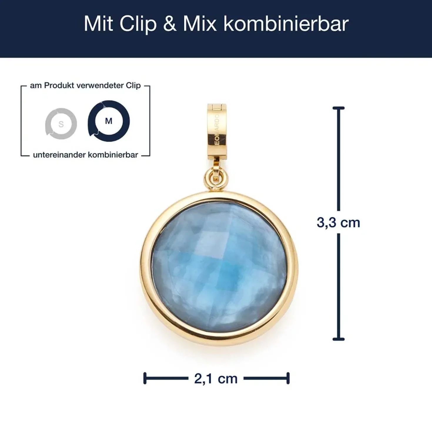 Anhänger MINKA gold Clip & Mix