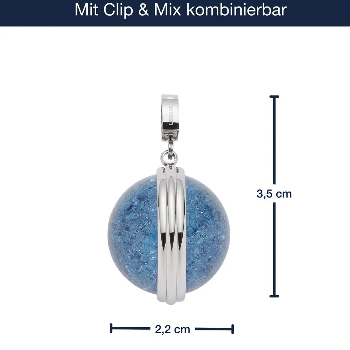 Anhänger SNOWBALL BLUE Clip & Mix
