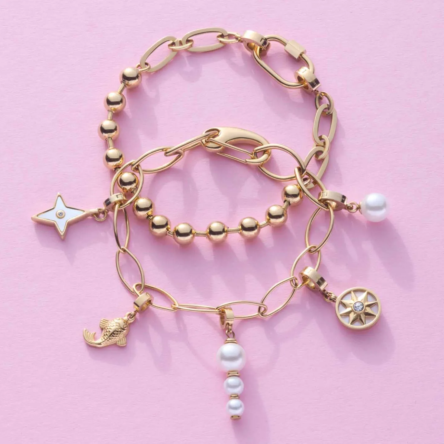 Armband DOTTY gold Clip & Mix