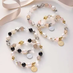 Armband HOPE gold/grau