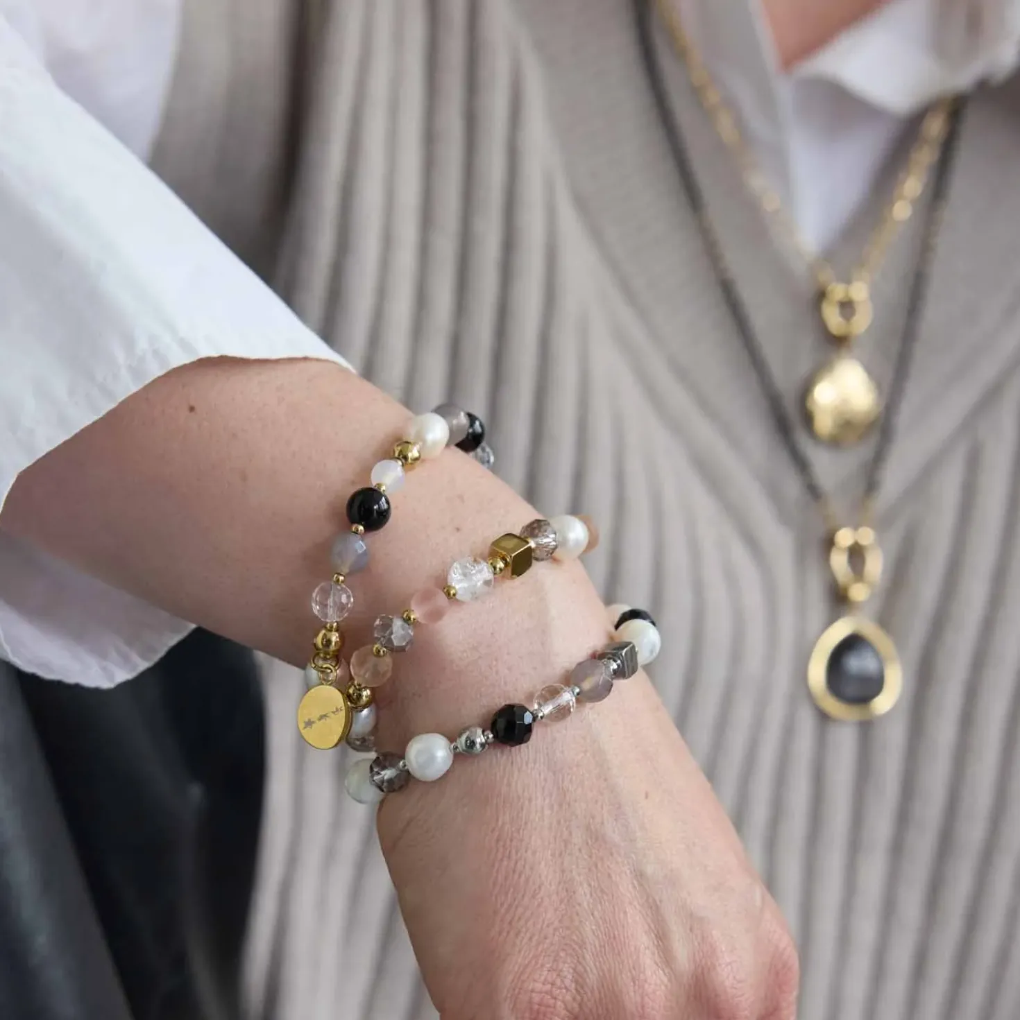 Armband HOPE gold/rose