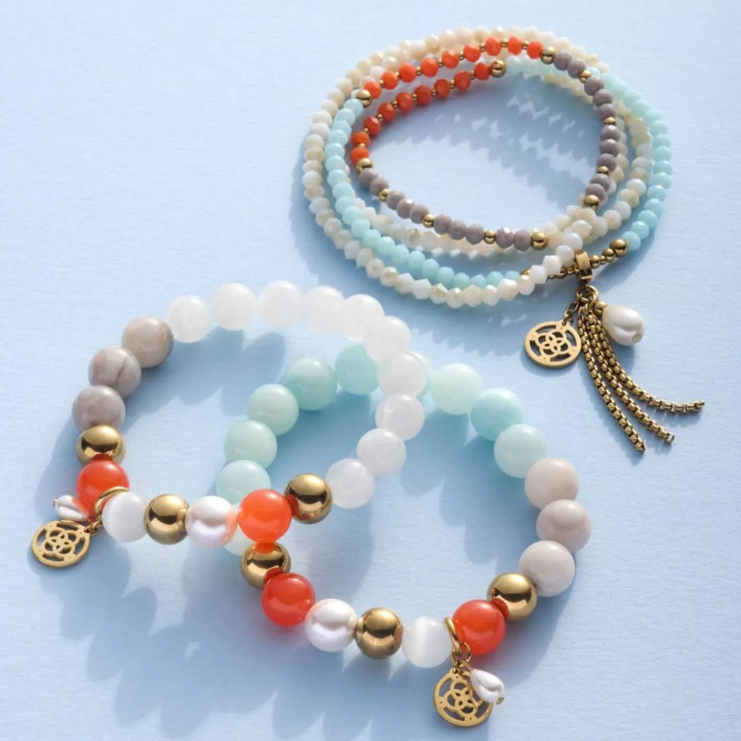 Armband SOLERA gold blau