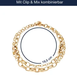 Armband SUZANNE Clip & Mix gold