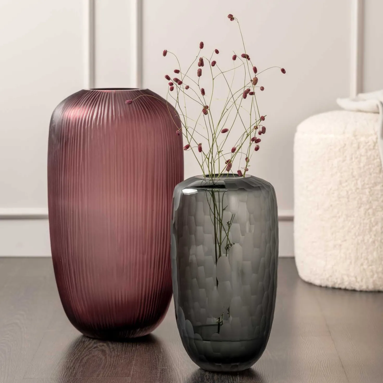 Bodenvase BELLAGIO 52 cm beere