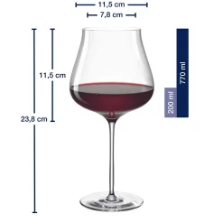 Burgunderglas BRUNELLI 770 ml 6er-Set
