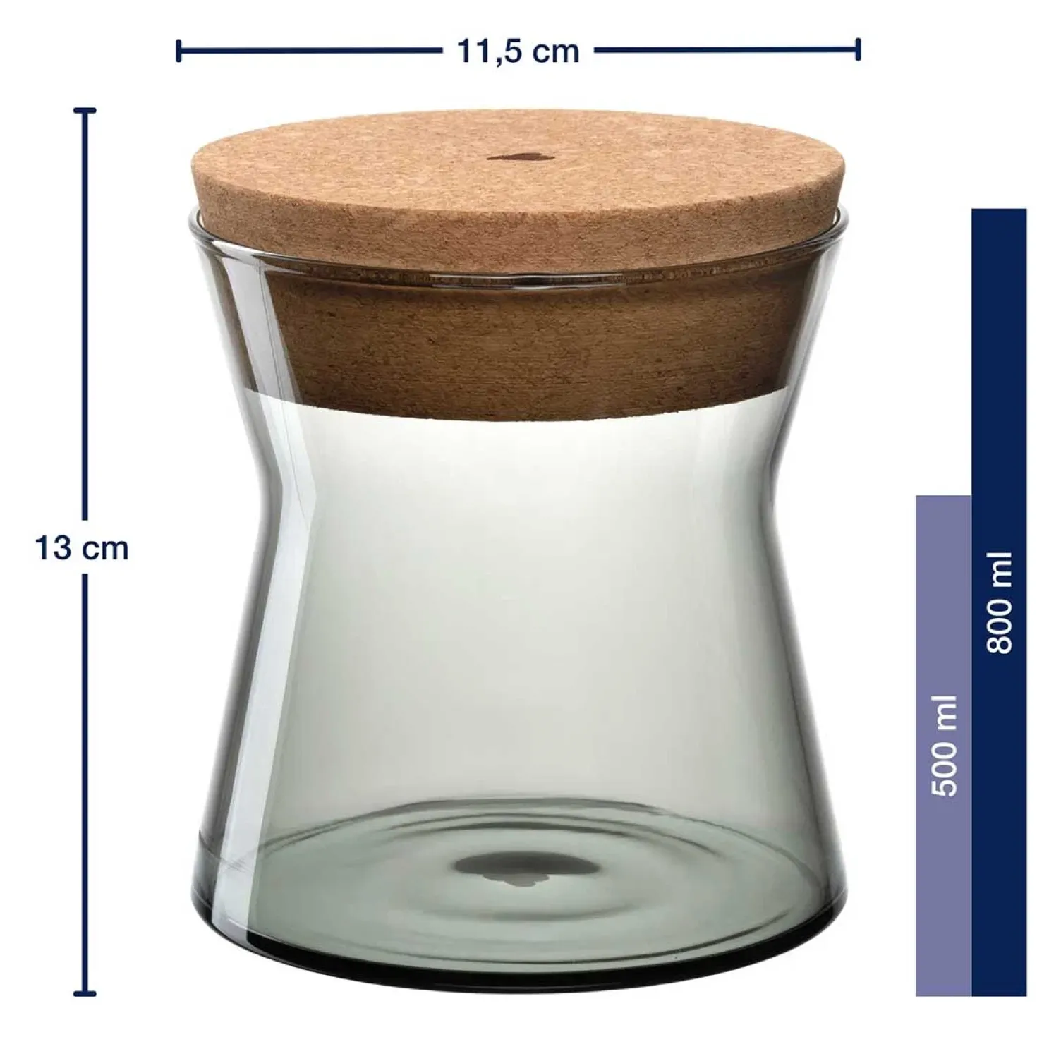 Dose FORMA X 13 cm grau