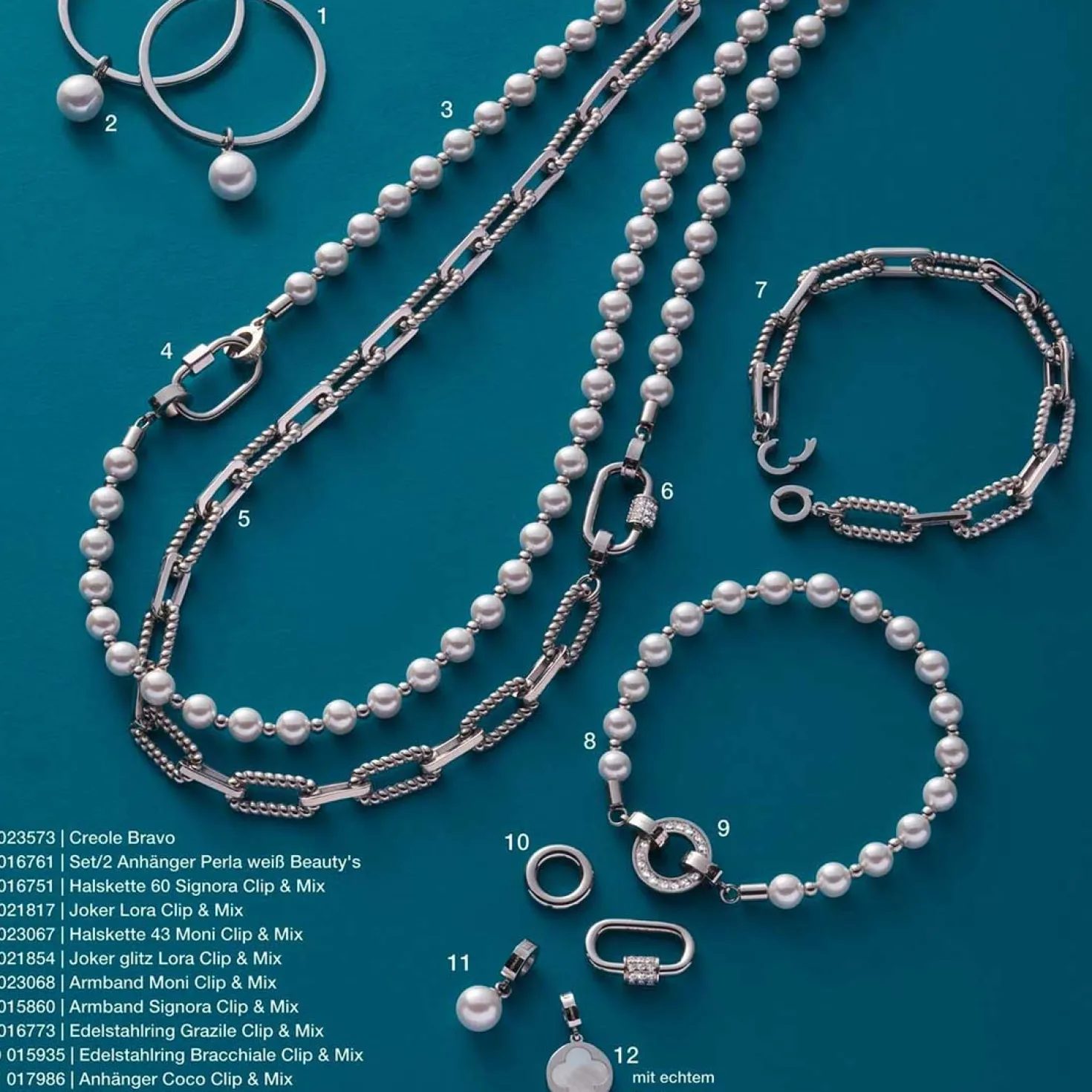 Edelstahlring BRACCHIALE Clip & Mix