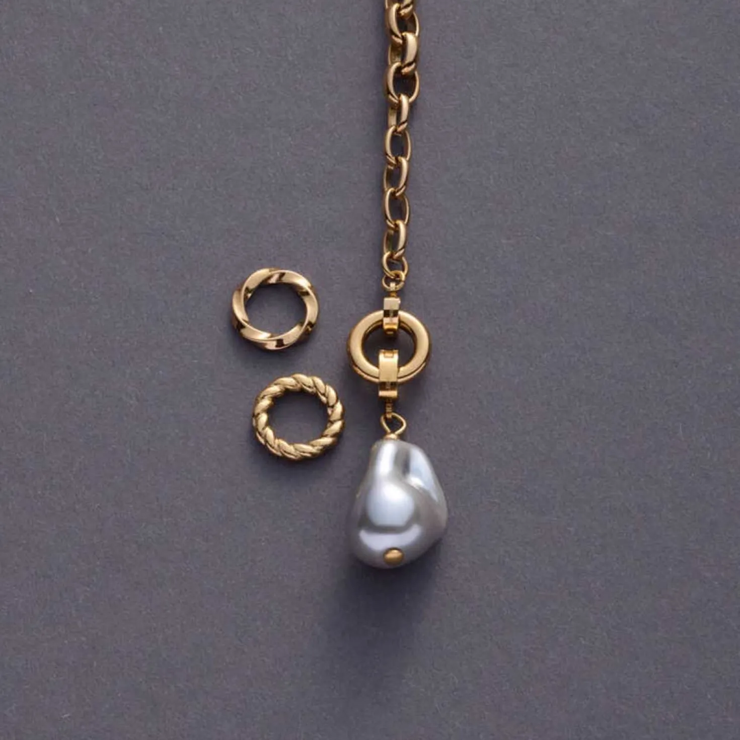 Edelstahlring LIESEL Clip & Mix gold