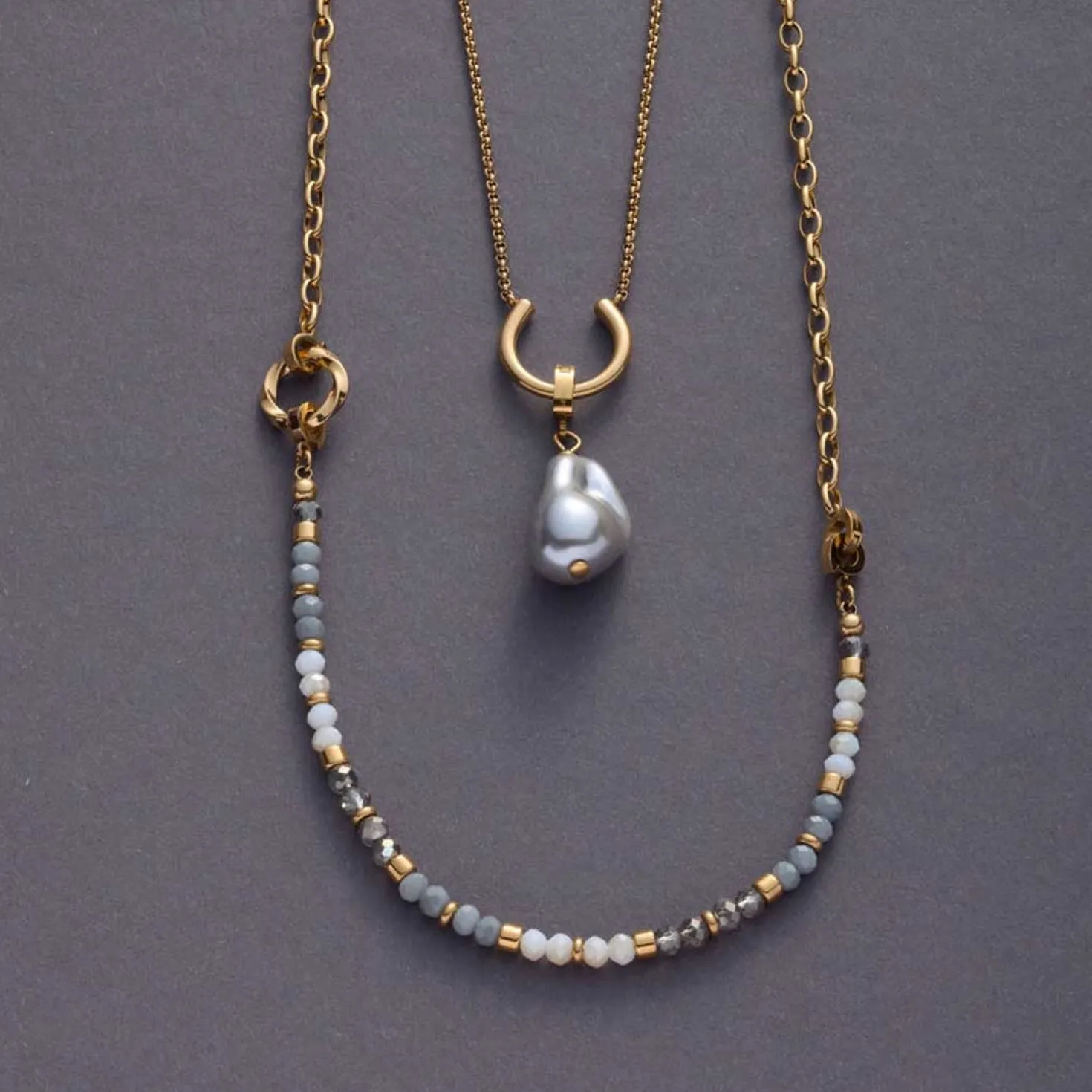 Edelstahlring LOTTI Clip & Mix gold