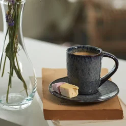Espressotasse MATERA 90 ml anthrazit 4er-Set