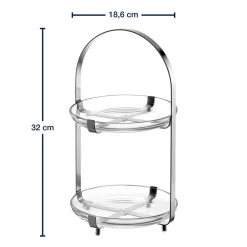 Etagere CUCINA silber 2-teilig