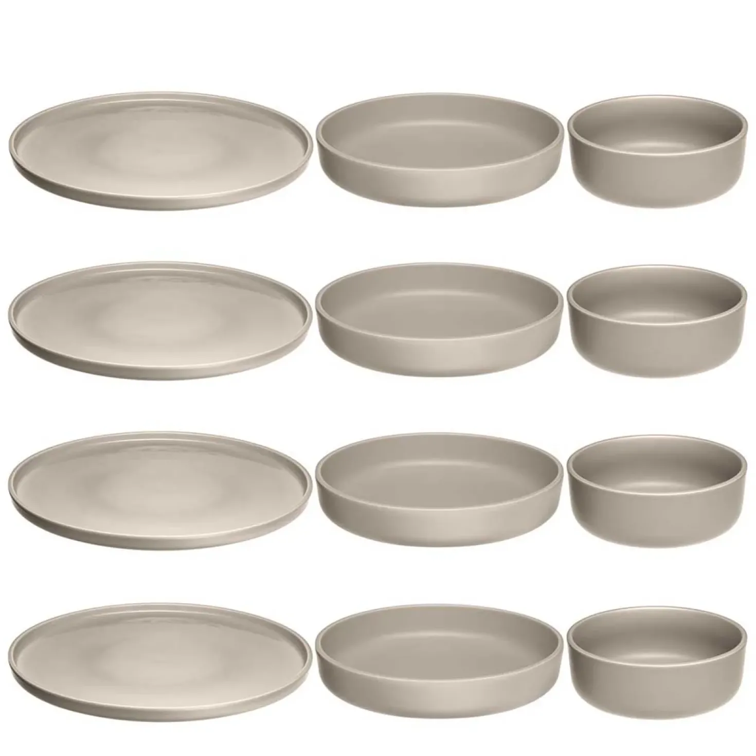 Geschirrset ROMA beige 12-teilig