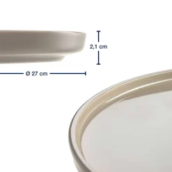 Geschirrset ROMA beige 12-teilig