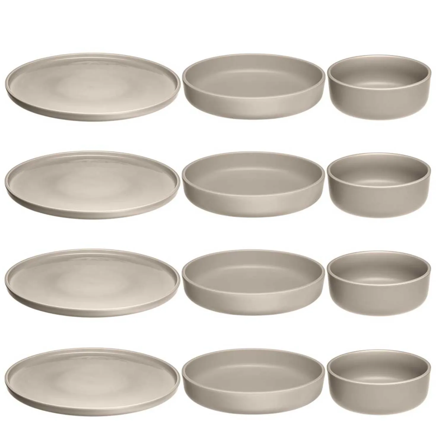 Geschirrset ROMA beige 12-teilig