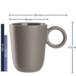 Geschirrset ROMA taupe 6-teilig