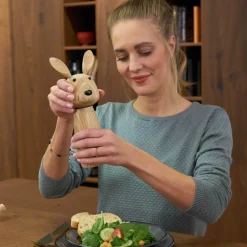 Gewürzmühle Holz CUCINA braun Hase