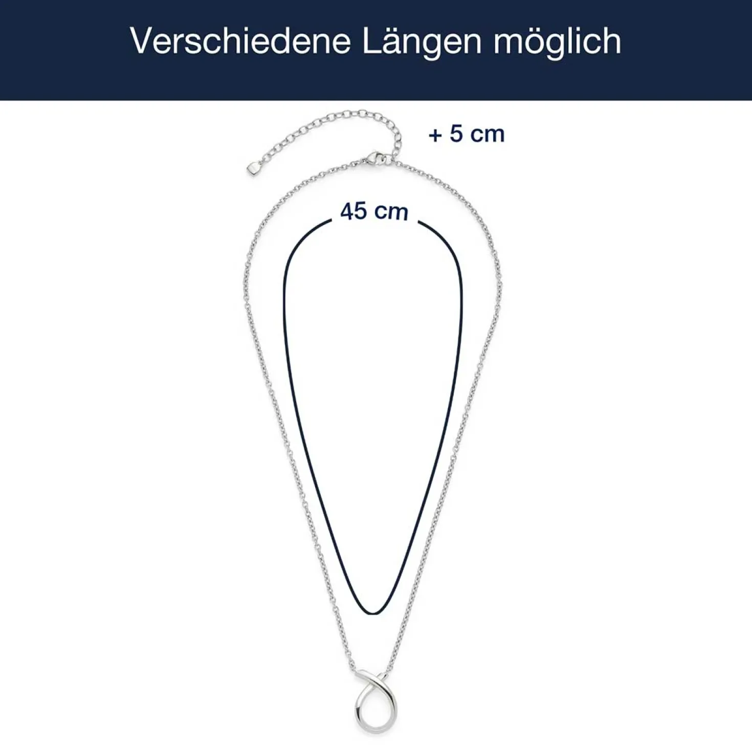 Halskette ANJA 45 cm Clip & Mix
