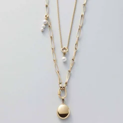 Halskette CONSENZA 70 cm gold Clip & Mix