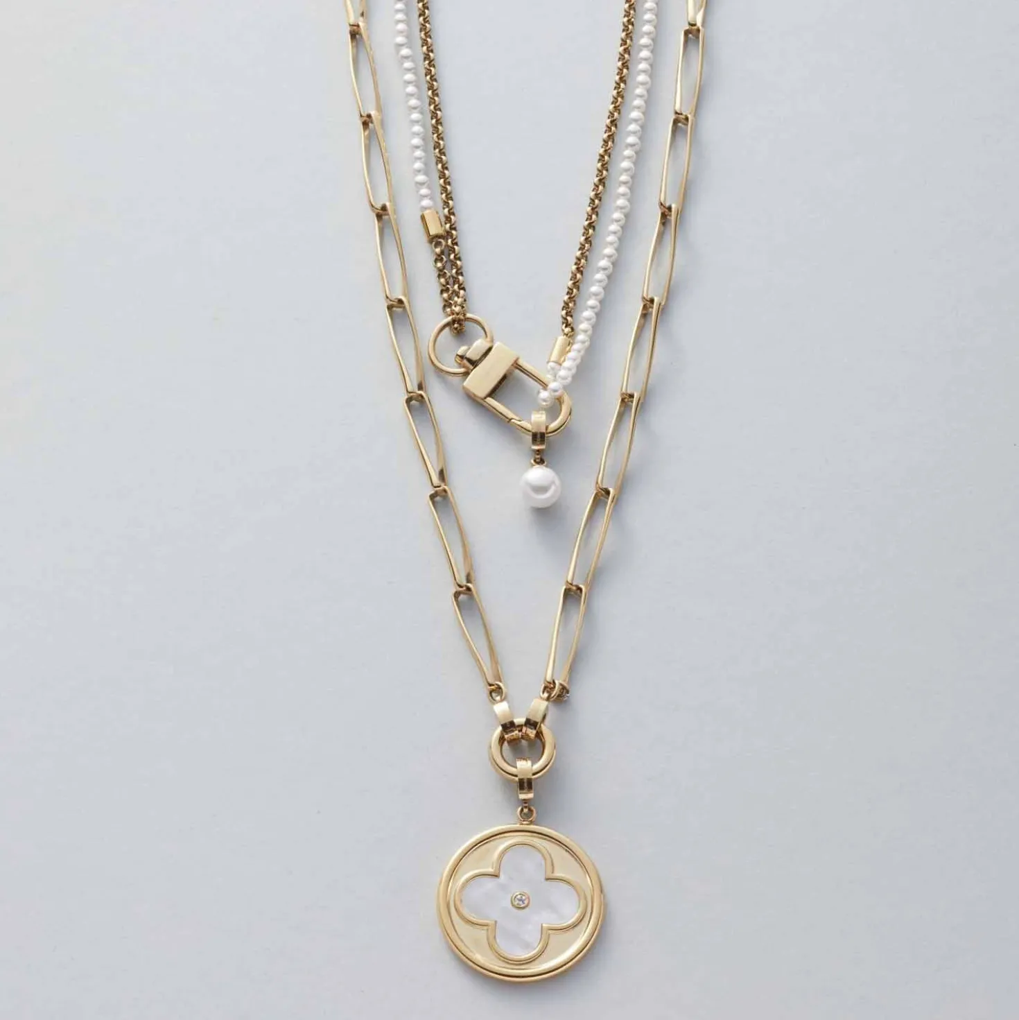 Halskette CONSENZA 70 cm gold Clip & Mix