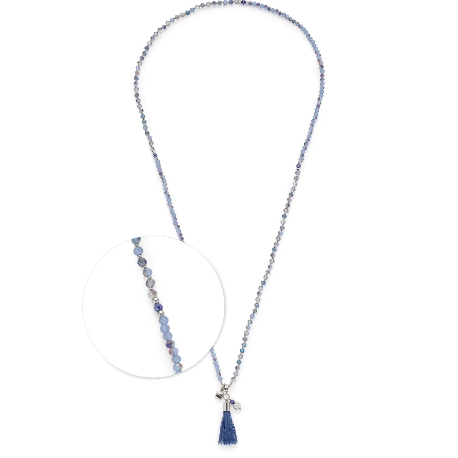 Halskette DONNA 80 cm blau Sommer