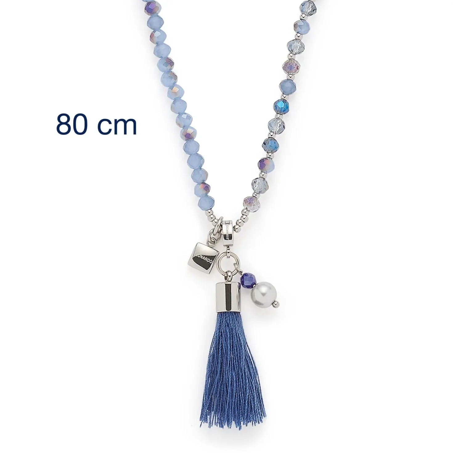 Halskette DONNA 80 cm blau Sommer