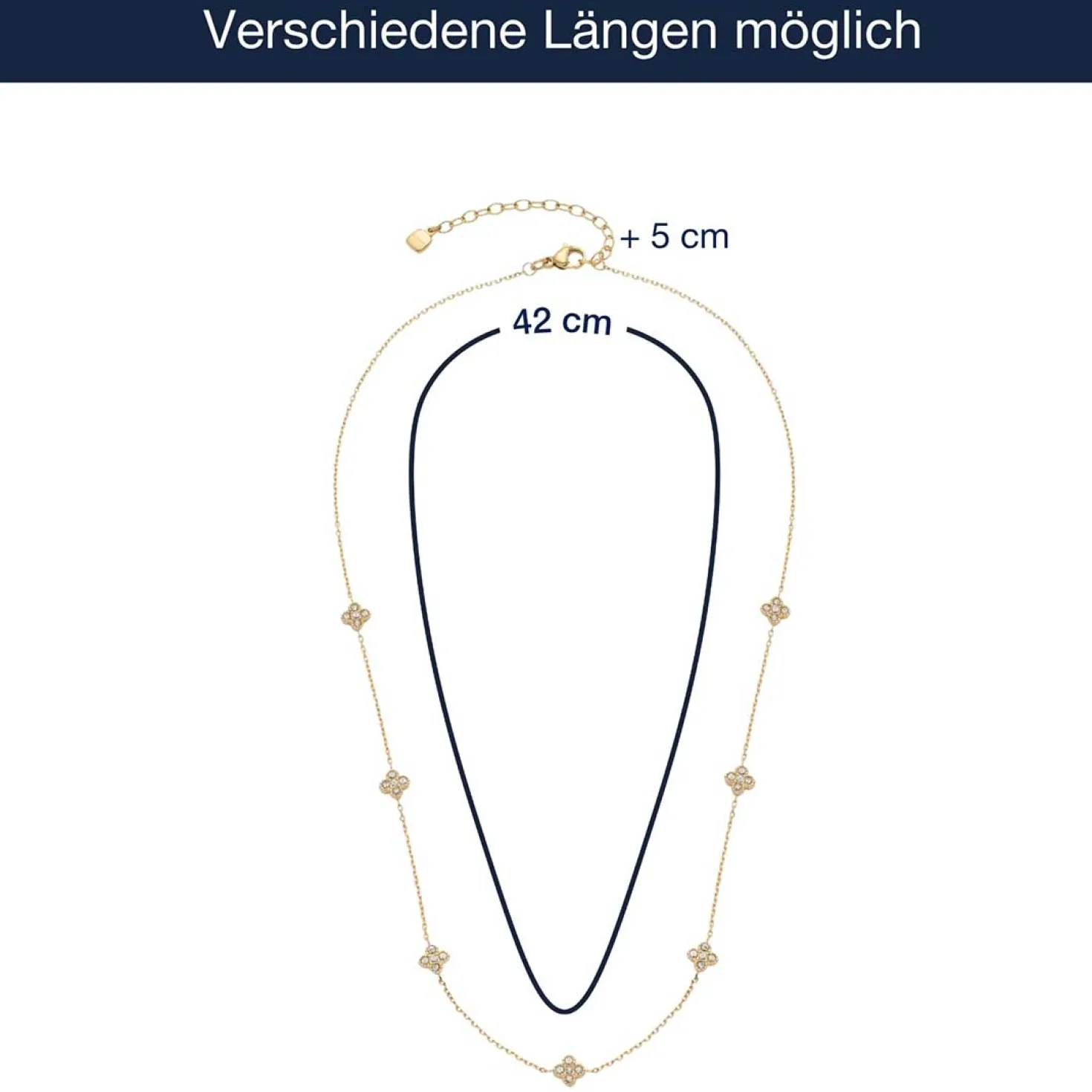 Halskette LISETTE 42 cm gold CIAO