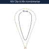 Halskette NINON Clip & Mix 70 cm gold