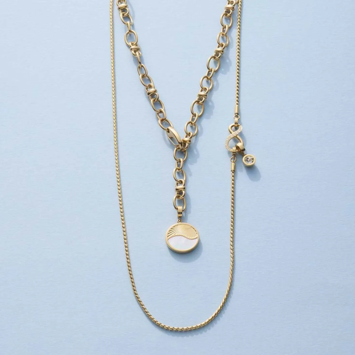 Halskette SONJA 80 cm gold Clip & Mix
