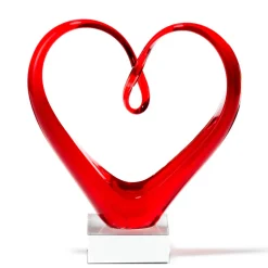 Herzskulptur HEART 24 cm rot