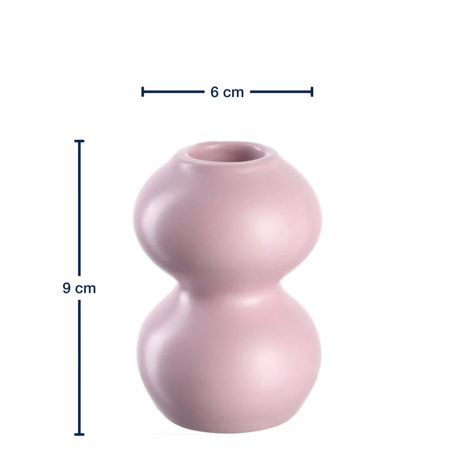 Keramikleuchter VIVACE 9 cm rosé