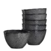 Keramikschale MATERA 15 cm anthrazit 6er-Set