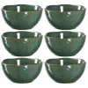 Keramikschale MATERA 12 cm grün 6er-Set