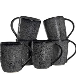 Keramiktasse MATERA 430 ml anthrazit 6er-Set