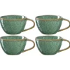 Keramiktasse MATERA 290 ml grün 4er-Set