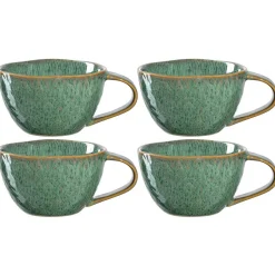 Keramiktasse MATERA 290 ml grün 4er-Set