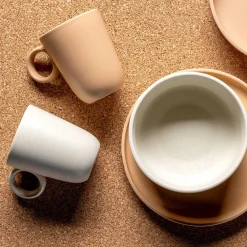 Keramiktasse ROMA 400 ml apricot 6er-Set