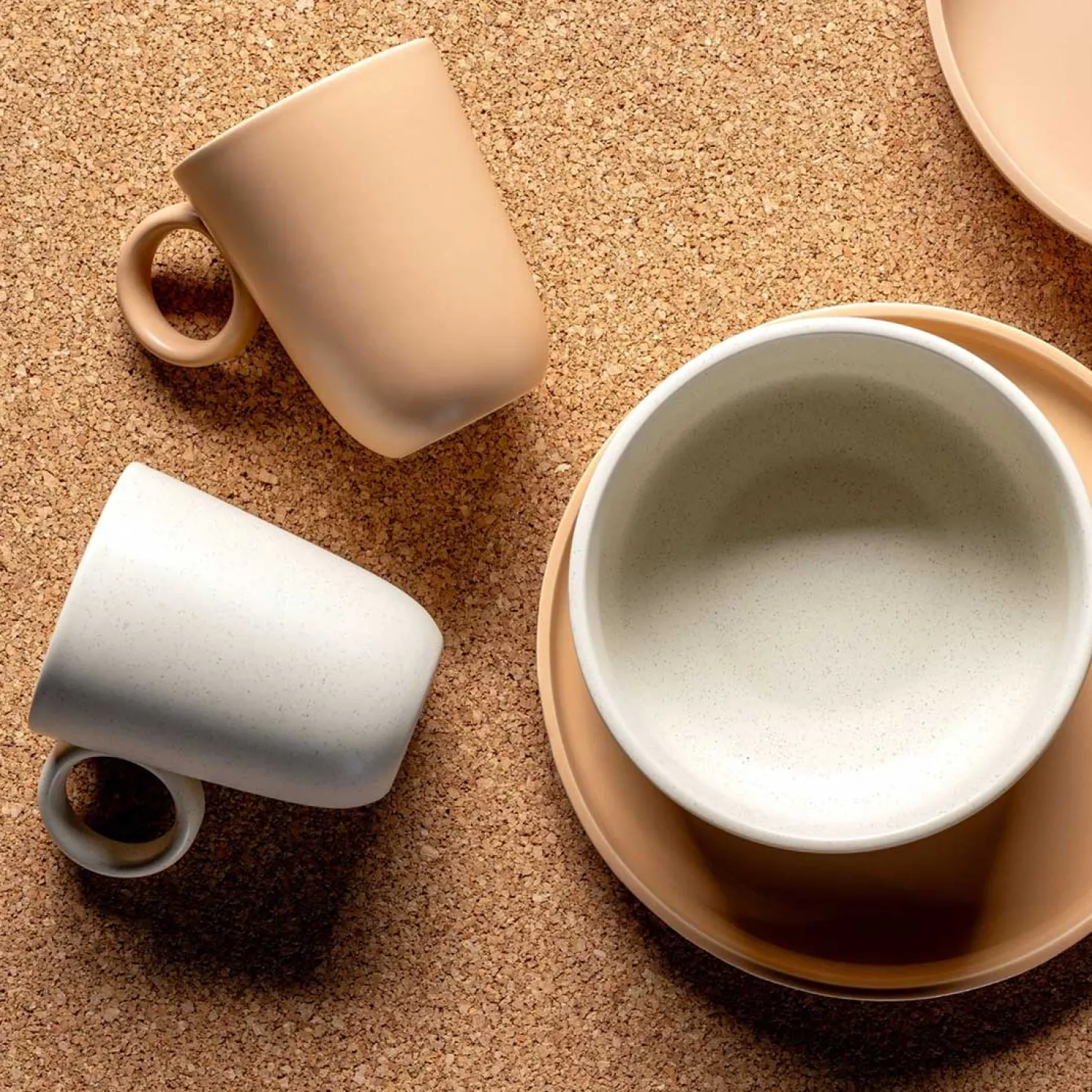 Keramiktasse ROMA 400 ml apricot 6er-Set
