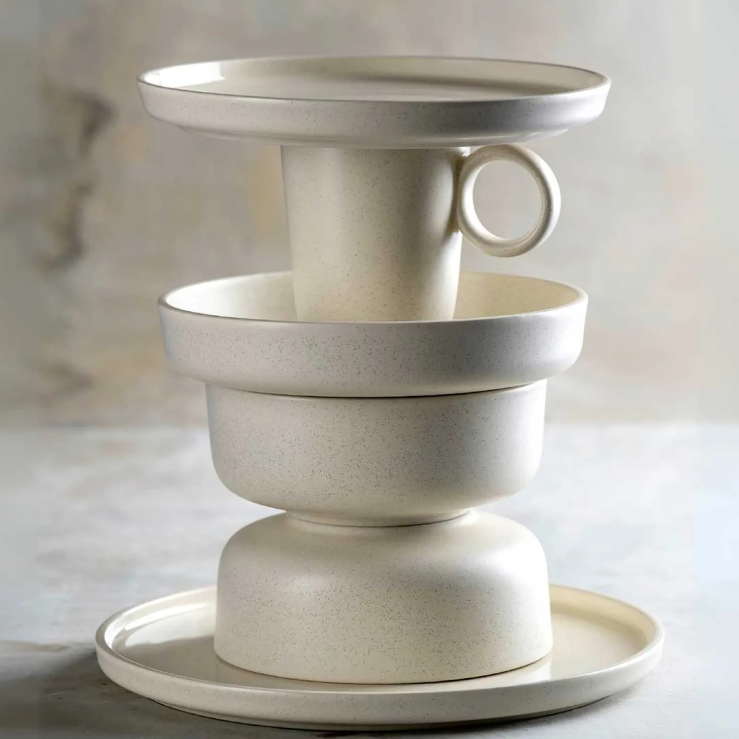 Keramiktasse ROMA 400 ml creme 6er-Set