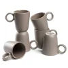 Keramiktasse ROMA 400 ml taupe 6er-Set