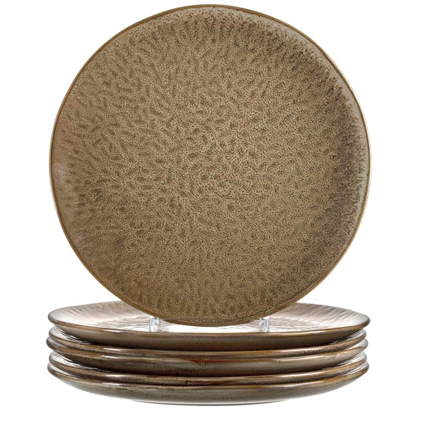 Keramikteller MATERA 27 cm beige 6er-Set