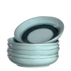 Keramikteller MATERA 21 cm blau tief 6er-Set