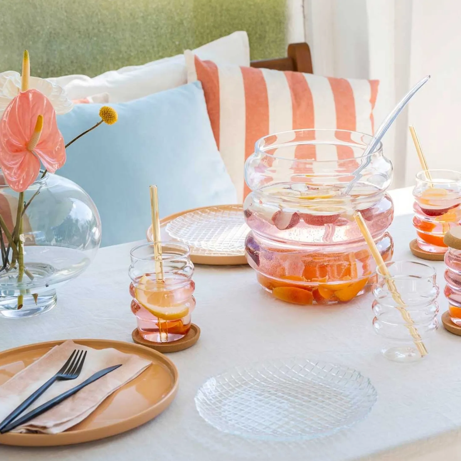 Keramikteller ROMA 27 cm apricot 6er-Set