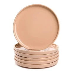 Keramikteller ROMA 22 cm apricot 6er-Set