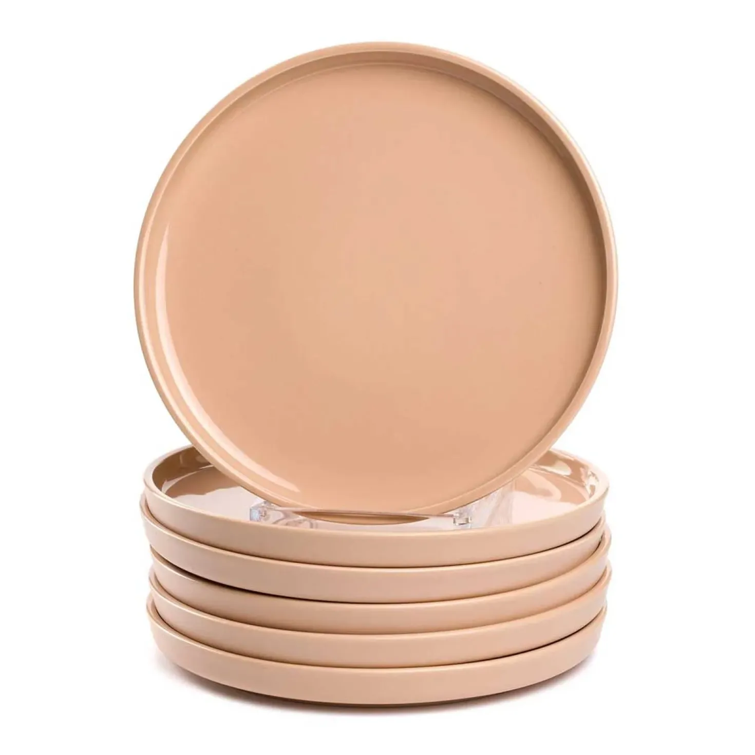Keramikteller ROMA 22 cm apricot 6er-Set
